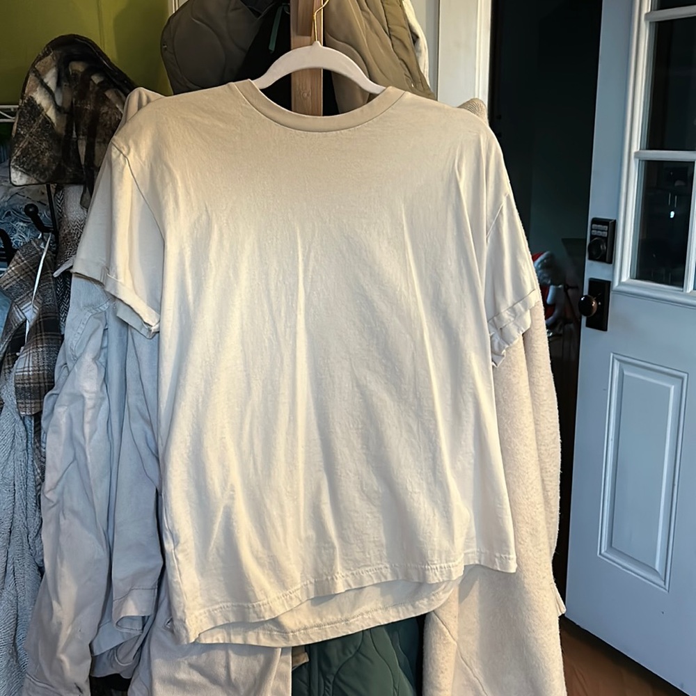 Pretty little thing tan t shirt